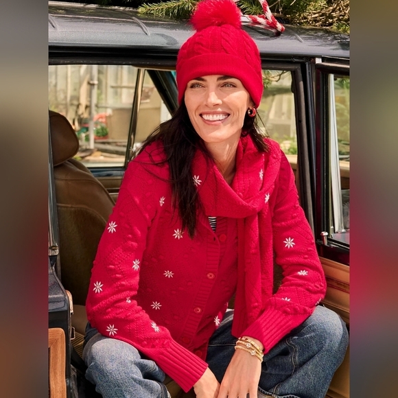 Talbots Embroidered Bobble Cardigan Women's Size XL‎ - Picture 2 of 11